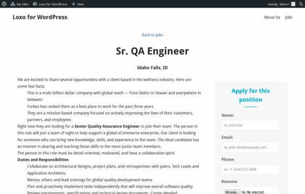 Loxo WordPress Plugin - Image 2